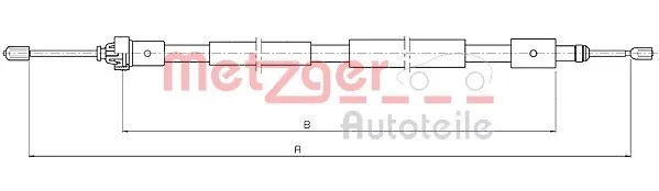 Handbromsvajer METZGER 10.4655