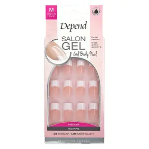 Depend Salon Gel Rosa Square Medium