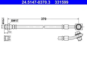 Bromsslang ATE 24.5147-0370.3