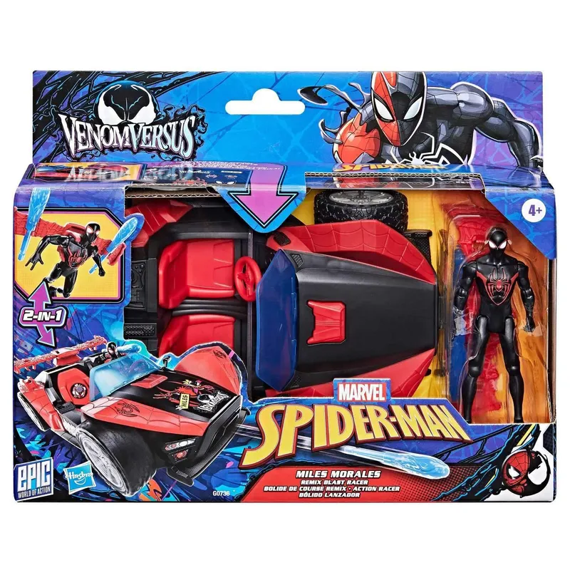 Spider-Man lekset med Miles Morales figur, 10 cm Storlek