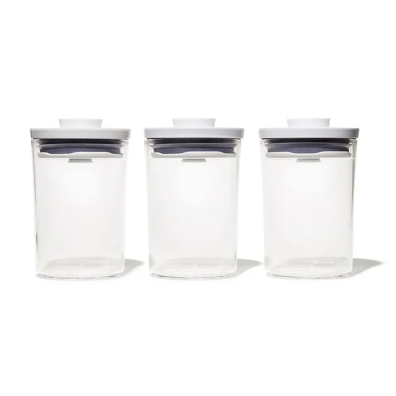 Oxo POP behållarset 3 delar 0,6 liter, rund