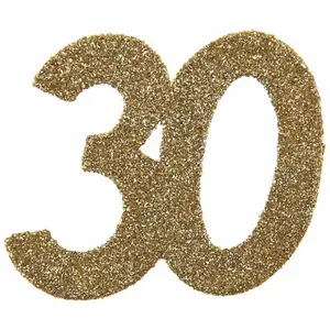 Konfetti guld 30 år, 6-pack