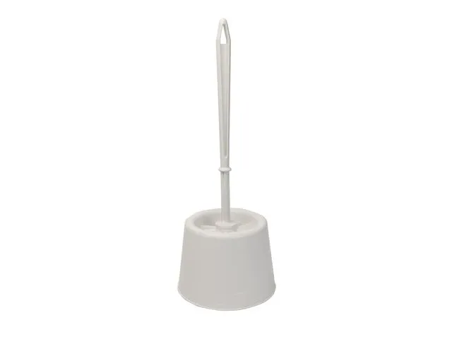 WC-borste med kopp Basic – 38cm vit