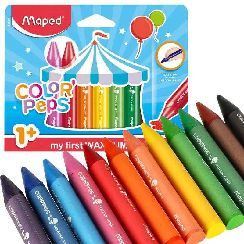 Jumbo Colorpeps ljuskritor 12 st.