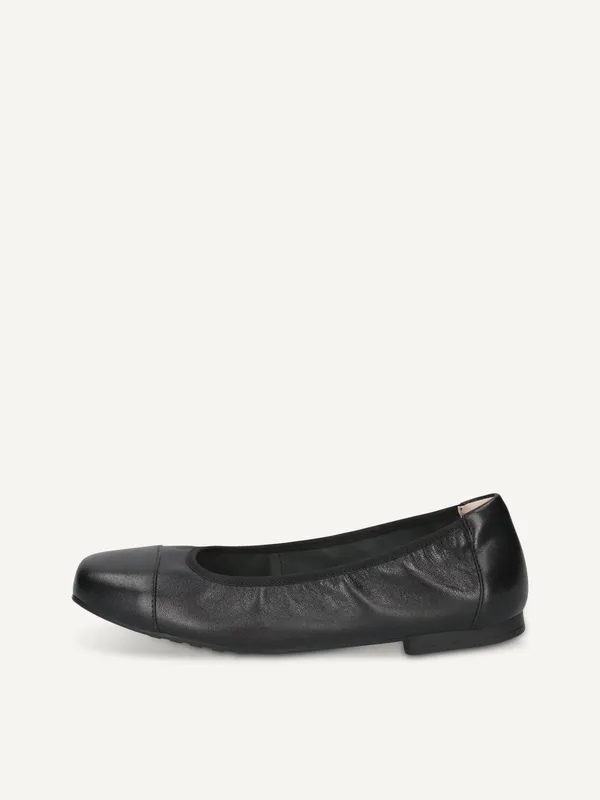 CAPRICE Ballerina, black, made of Leather, Size 36 (#4188)