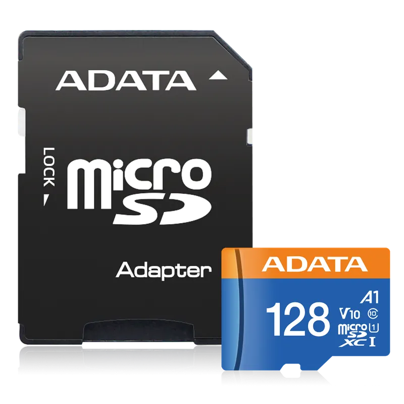 ADATA 128GB MicroSDXC UHS-I Class 10 A1 w/SD Adapter