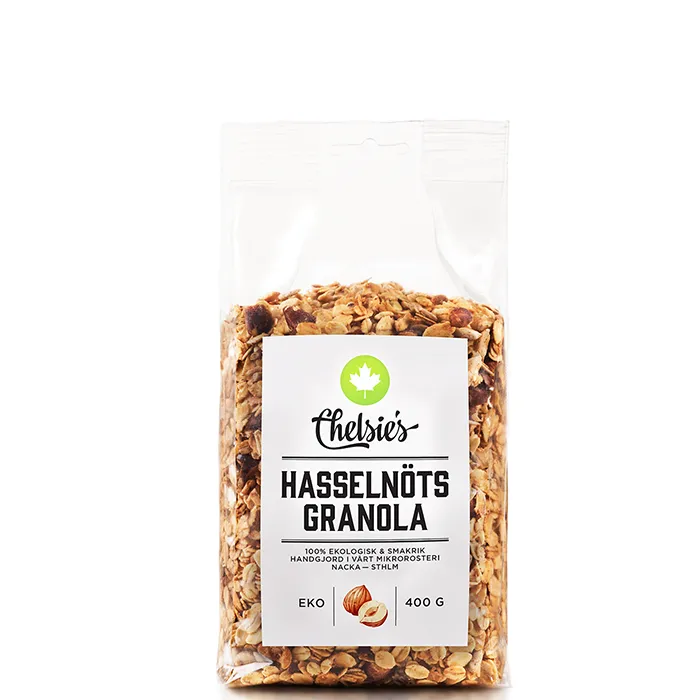 Chelsie’s Organic Hasselnöt Granola 400 g