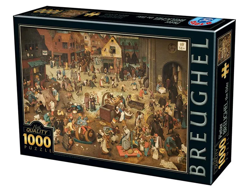 DToys Pussel – Brueghel: Striden mellan fastlagen & fastan 1000 bitar