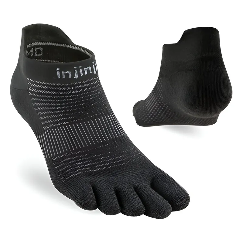 Injinji Men’s Run Lightweight No-Show Black (#9940)