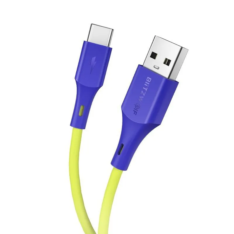 BW-TC14 - USB-Typ-C 3A Kabel 1m - Limegrön