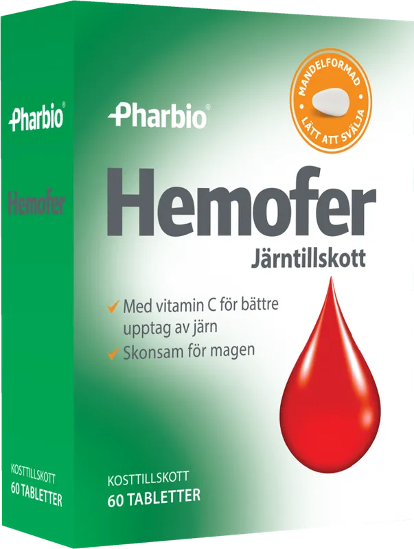 Pharbio Hemofer tablett 60 st