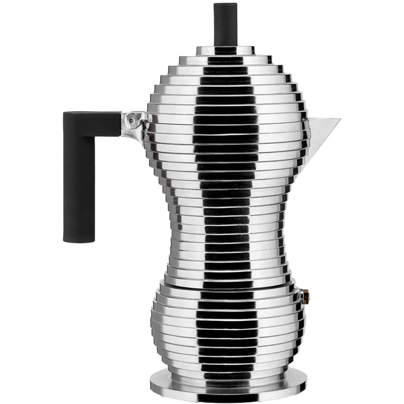 Alessi mokabryggare 6 koppar, svart