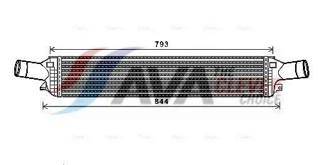 Intercooler AVA COOLING SYSTEMS AIA4319