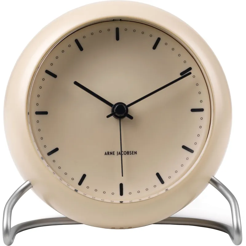 Arne Jacobsen Clocks AJ City Hall bordsklocka Sandy beige