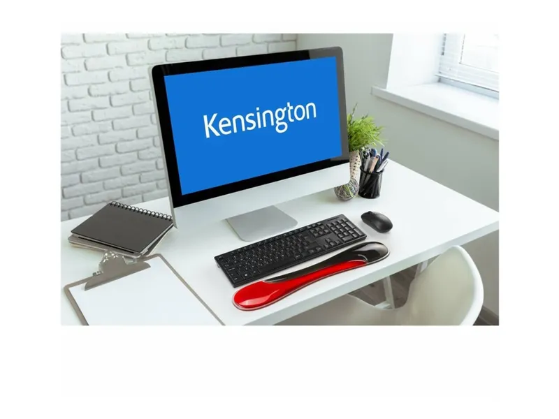 Kensington Smalt duo gel-handledsstöd för tangentbord - Röd