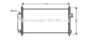 Kondensor, klimatanläggning AVA COOLING SYSTEMS DN5263D