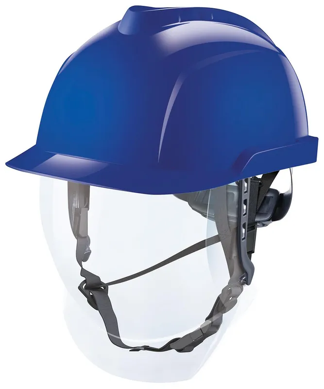 MSA V-Gard 950 Skyddshjälm oventilerad Blå