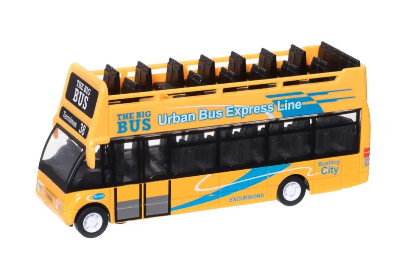 Grön leksaksbuss 14 cm