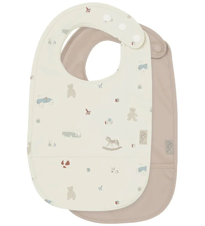 Cam Cam Haklappar m. Fickor – 2-pack – PU – Vintage Leksaker
