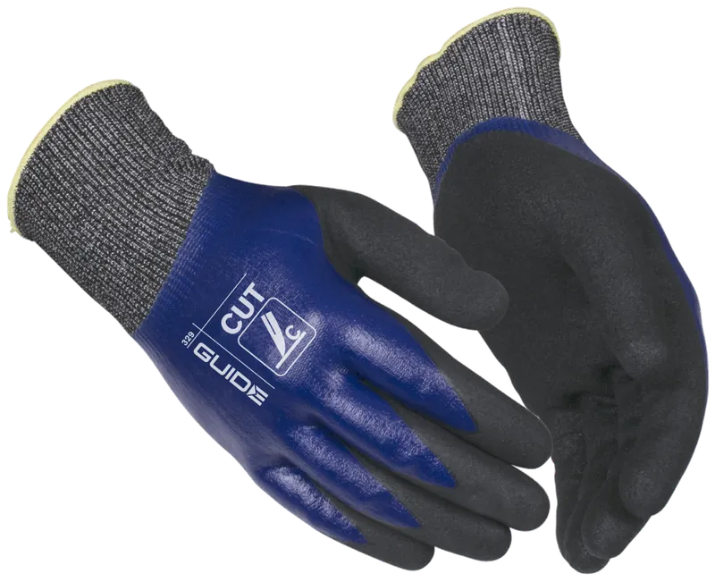 Guide Gloves 329 Handske nitril, heldoppad, skärskydd 11