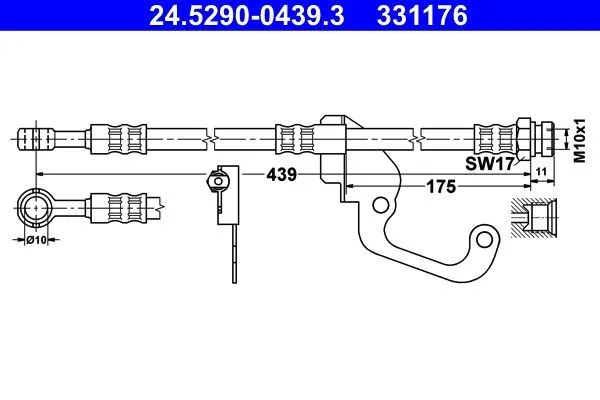 Bromsslang ATE 24.5290-0439.3