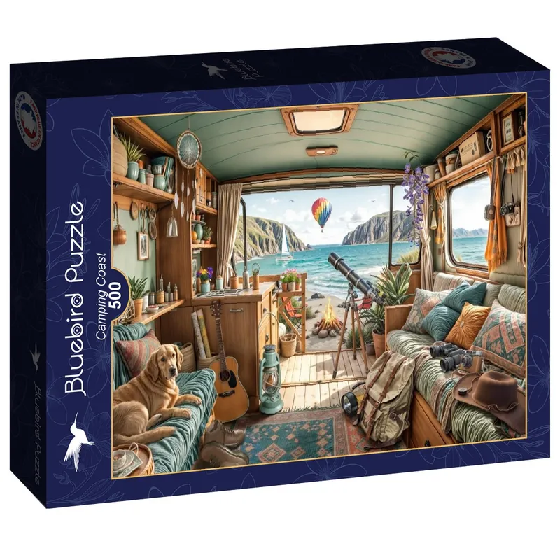 Bluebird Pussel – Campingkusten 500 bitar