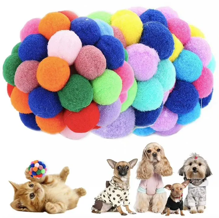 Hundleksak boll – flerfärgad