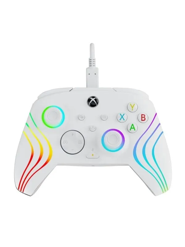 PDP Afterglow Wave Wired Controller – White – Wired Controller – Microsoft Xbox One