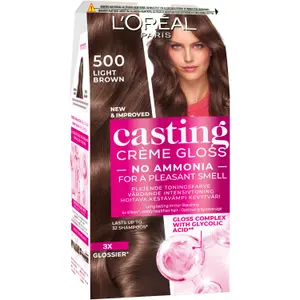 L'Oréal Paris Casting Crème Gloss Semi-Permanent Hårfärg 500 Light Brown