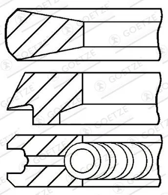 Kolvringsats GOETZE ENGINE 08-121900-00