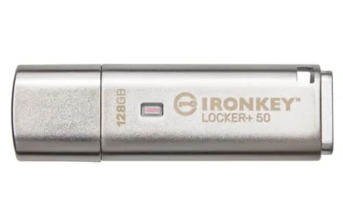 Kingston Ironkey Locker+ 50 128gb Usb-a Silver
