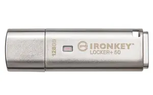 Kingston Ironkey Locker+ 50 128gb Usb-a Silver