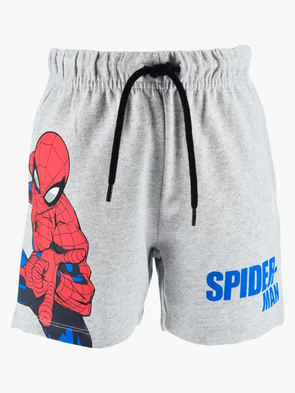 Marvel Spider-Man Shorts, Ljusgrå, 116-122