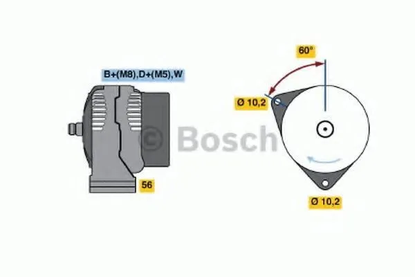 BOSCH 0 986 046 000 Generator
