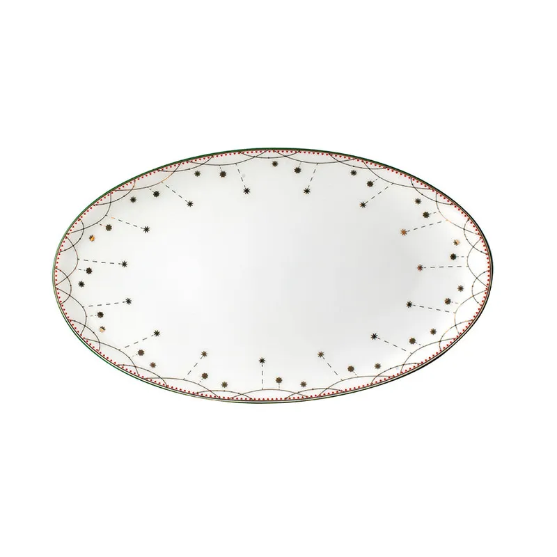 Wik & Walsøe Julemorgen serveringsfat ovalt 20 cm