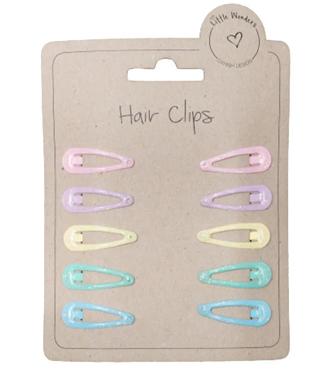 Little Wonders Hårspännen - 10-pack - Pastel Glitter