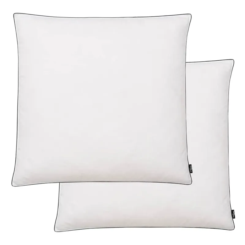 vidaXL Kuddar 2 st dun-/fjäderstoppning lätt 80×80 cm vit