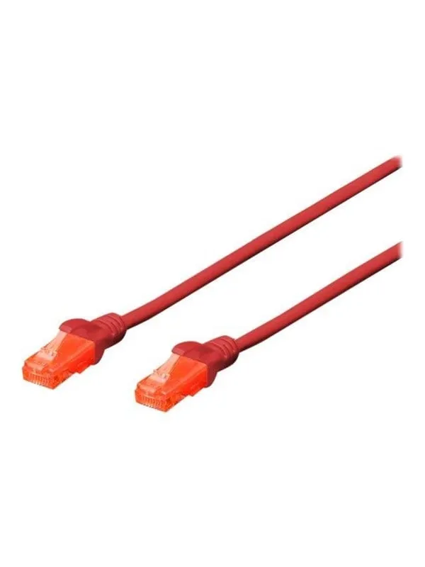 DIGITUS Professional patch cable - 10 m - red - Röd - 10m
