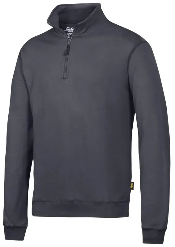 Snickers Workwear 2818 Tröja grå, med kort dragkedja Grå