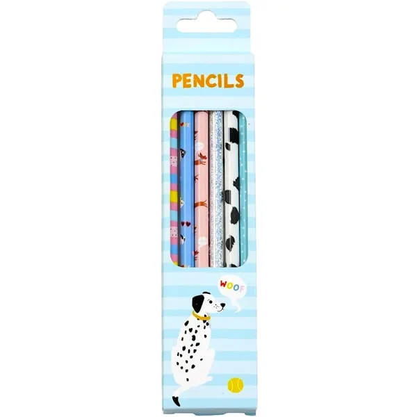 Blyertspennor Hundar 6-pack