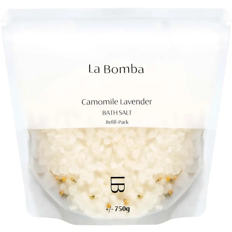 La Bomba Camomile Lavender Bath Salt Refill Pack 750 g