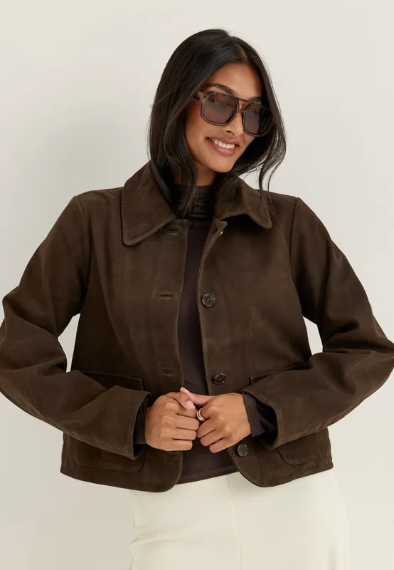 Slfkaya Suede Jacket (#8557)