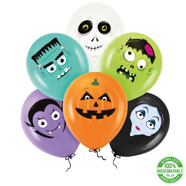 Ballongbukett – Monster – 6-pack
