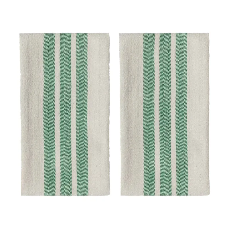 Oyoy living design Linu kökshandduk 2-pack, grön