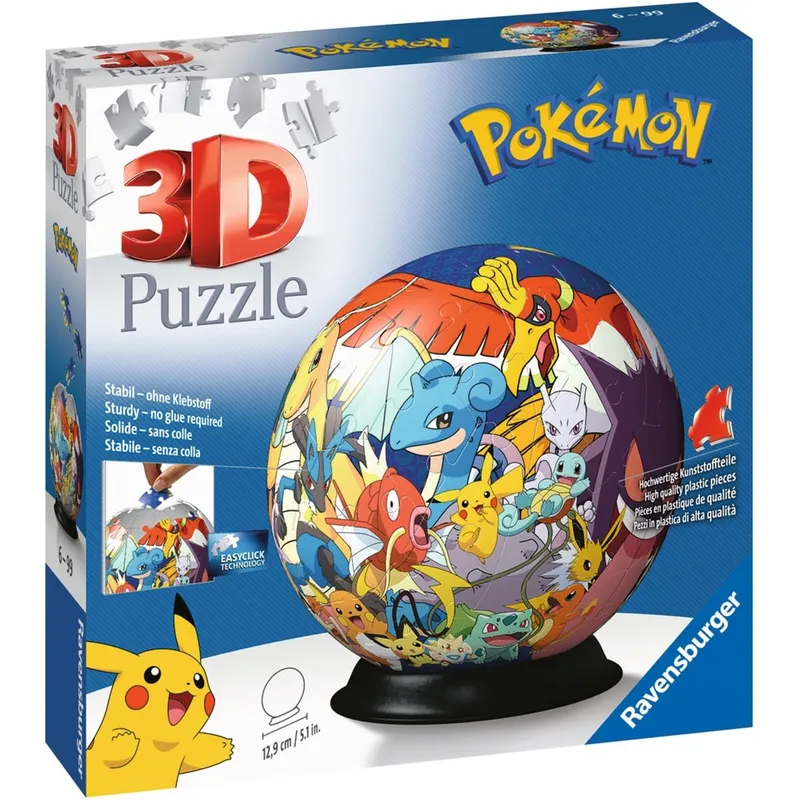 Pokémon boll 3D Pussel 72 bitar Ravensburger