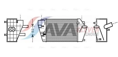 Intercooler AVA COOLING SYSTEMS AIA4187