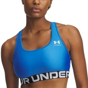 Under Armour BH Mid Branded Sport Bra Blå polyester Small Dam
