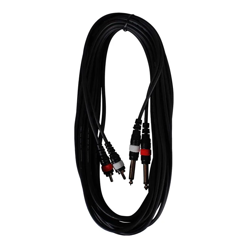 HiEnd 2 x jack till 2 x phono kabel 6 meter