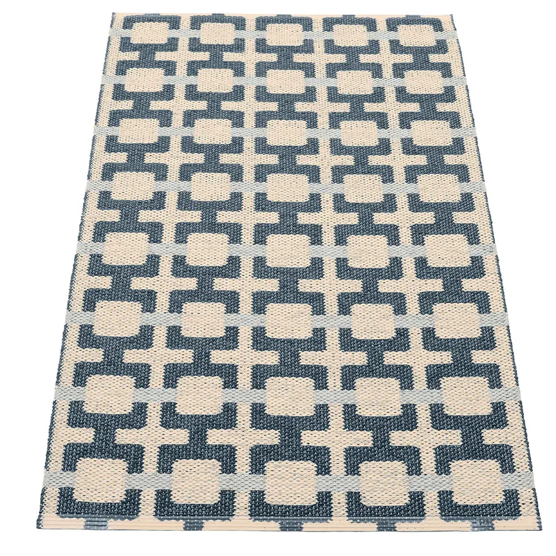 Pappelina, Tom matta Ocean Blue/Cream/Blue Fog 70 x 120 cm