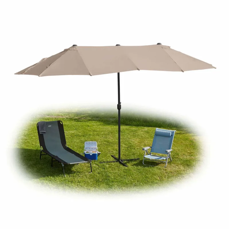 Dubbelt parasoll 460 x 270 cm